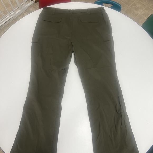 Duluth Trading Pants Womens 18x31* Green Nylon Blend Lightweight Stretch Pockets - Picture 6 of 9